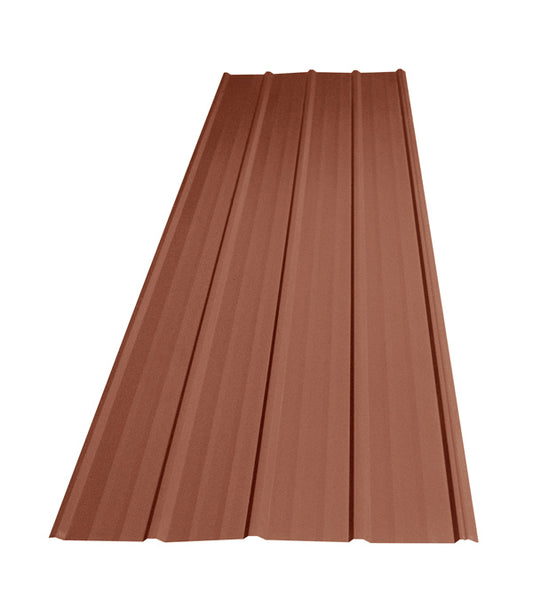 The Muskoka Rib Panel - 43.5" Wide x 8' Long - Red Brown